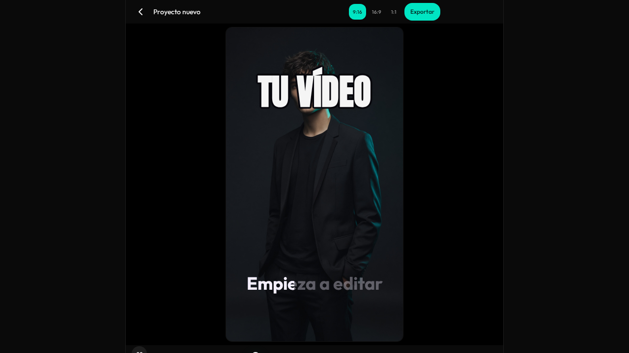 Editor de Novacup con el vídeo y la línea de tiempo